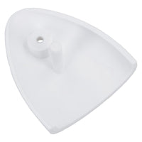 Air Vent Scoop Drain Cover Clamshell Shell Shaped White 56x50x12mm