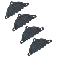 Furniture Door Pull Handle Cast Iron Cupboard Drawer Chest Shell Cup Clam