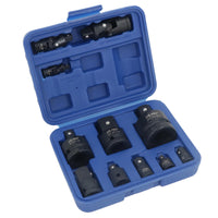 Adaptateur de douille à choc, réducteur élévateur et jeu de joints universels 11 pièces BERGEN AT881