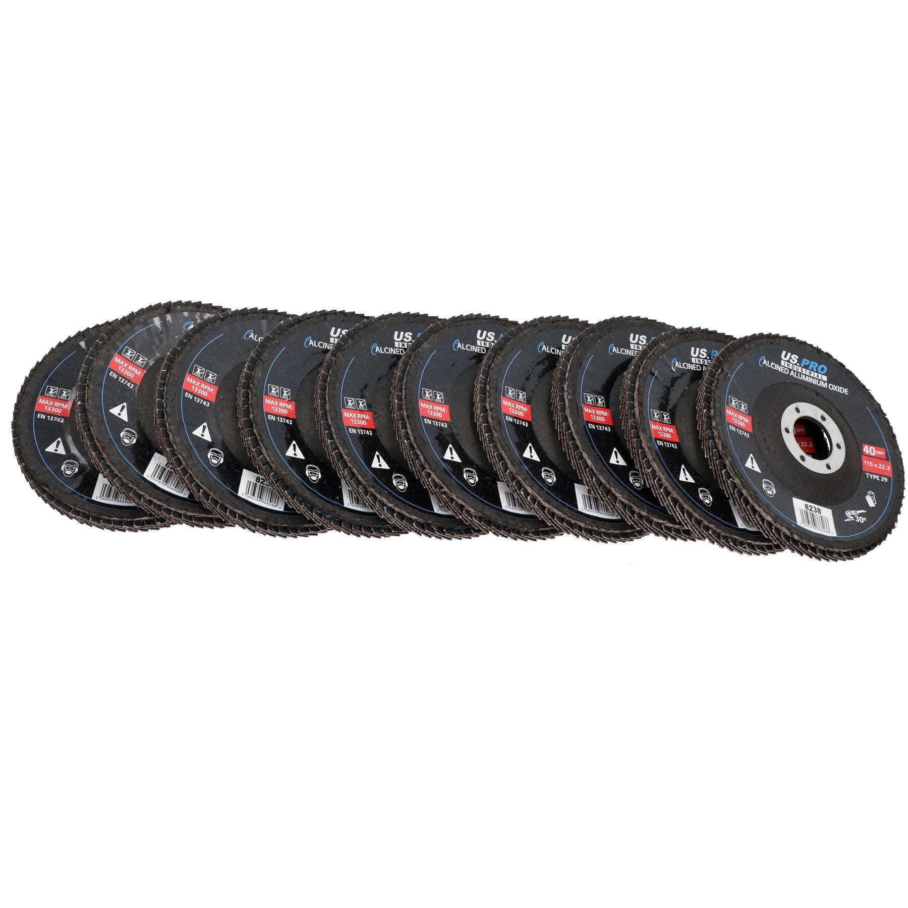 thumbnail image 2 of AB Tools 40 Grit 50mm Flap Wheel Discs For Drills – 6mm Shank, Coarse Abrasive Sanding Pads (Pack Of 4?) 2 of 6