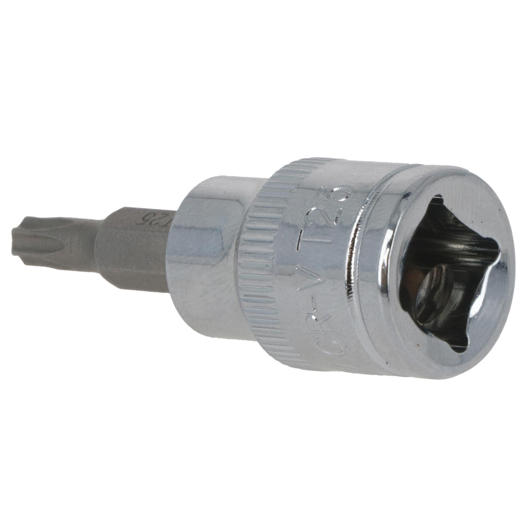 T25 Male Torx Bit Star Socket 3/8" Drive Standard Internal Chrome Vanadium Steel