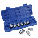 1/2" Drive Straight Ratchet + Female Torx Star E sockets E10 – E24 10pc Set