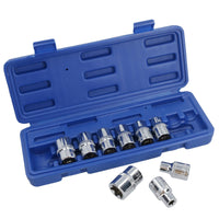 1/2" Drive Straight Ratchet + Female Torx Star E sockets E10 – E24 10pc Set