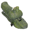 Aquatische Aquarium Dekor Sprudelnde Aktion Alligator &amp; Clam Fisch Tank Ornament