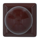 Metal Fence Post Caps Round / Ball 100mm x 100mm Protector Cover Brown
