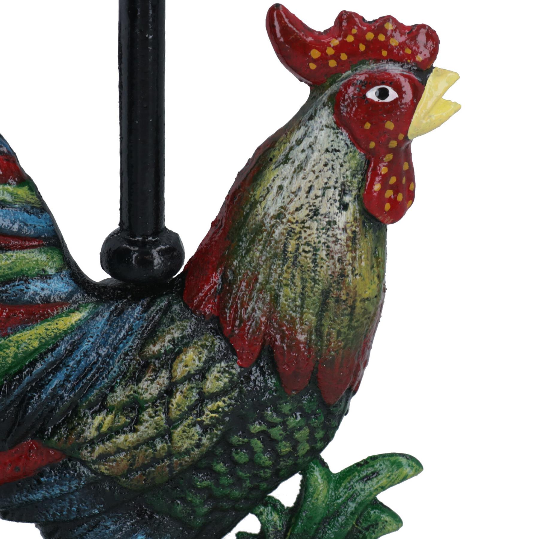 Rooster Cockerel / Chicken Hen Door Stop Cast Iron Doorstop Wedge Animal