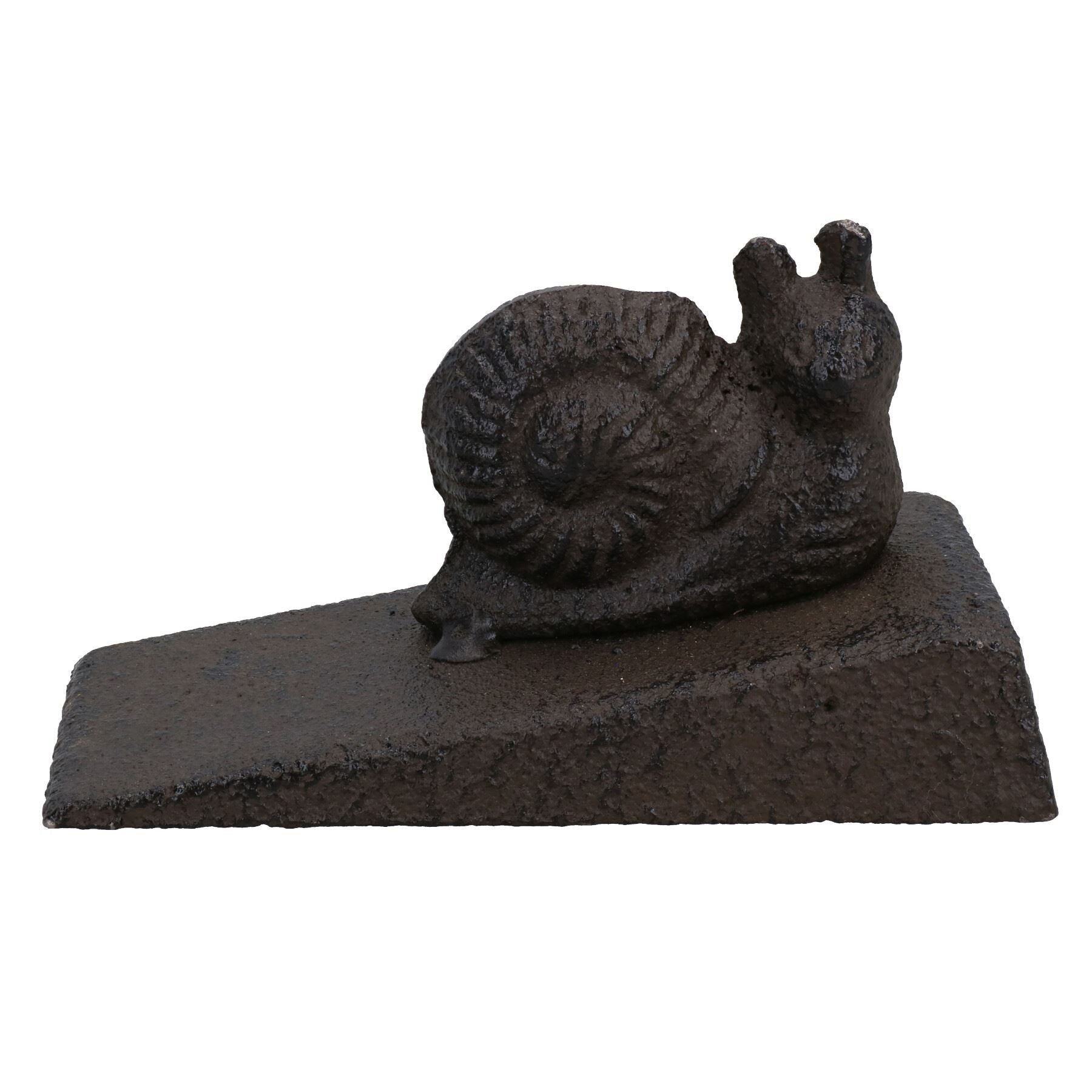 Butée de porte en forme d'escargot en fonte et métal rustique pour maison, animal