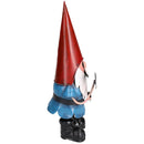 Gnome With Shovel Spade Garden Sculpture Ornament Statue Metal Decoration