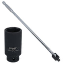 1/2" Drive 24" Breaker Power Knuckle Bar with 30mm Metric Deep Impact Socket