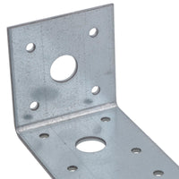 Heavy Duty Angle Bracket Fastening Plate Galvanised Steel 200 x 50 x 50mm