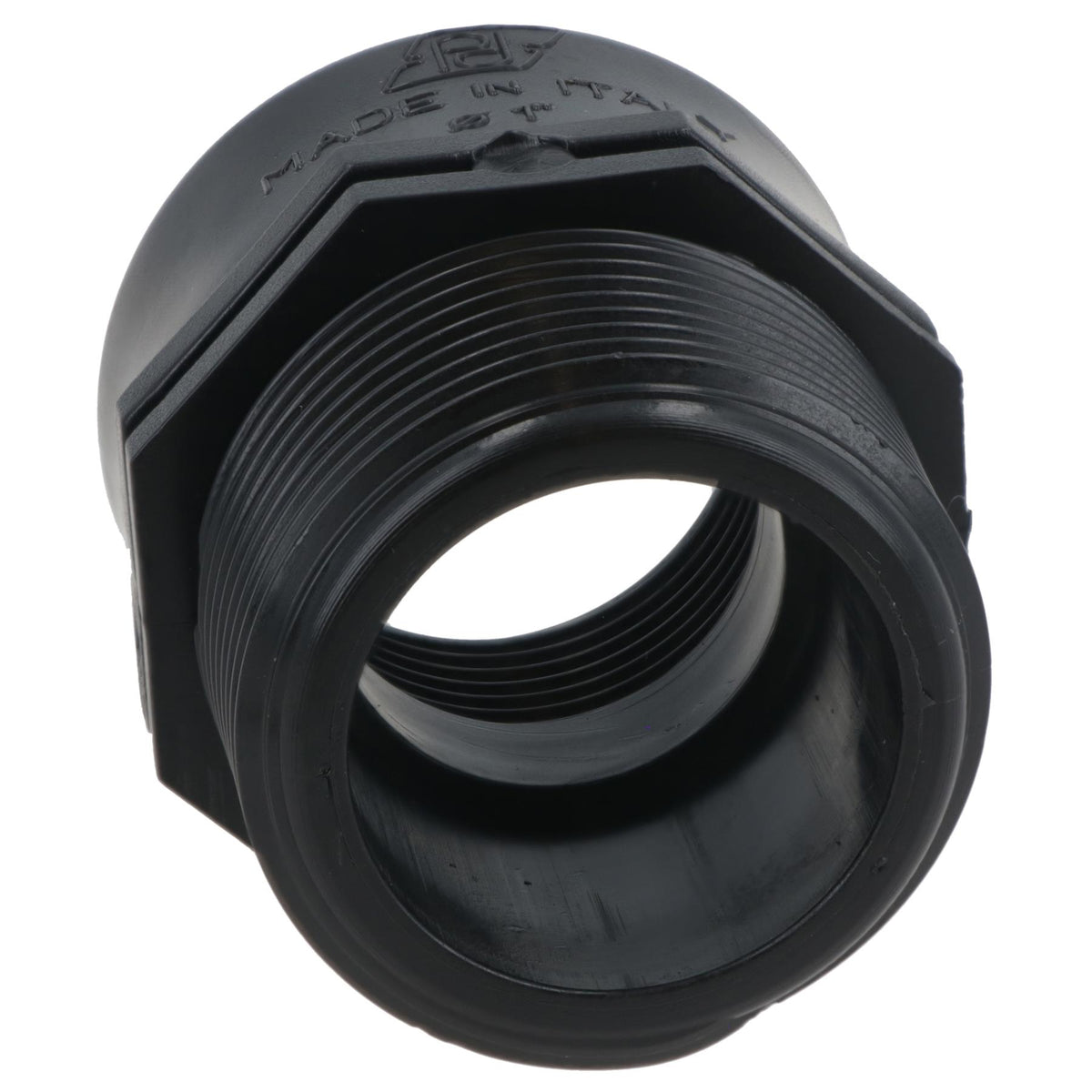 Polypropylene PP Threaded Reducing Socket Male – Female 1-1/4in – 1in BSP