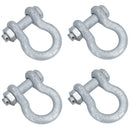 Galvanised Bow Shackle Safety Pin 7/8in (22mm) 6.50T to US Fed Spec