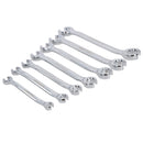 Metric Brake Gas Fuel Pipe Flare Nut Spanner Wrench 8mm – 24mm 7pc Set
