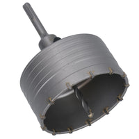 Adaptateur de carotteuse 110 mm + foret pilote pour brique, maçonnerie, béton, pointe TCT