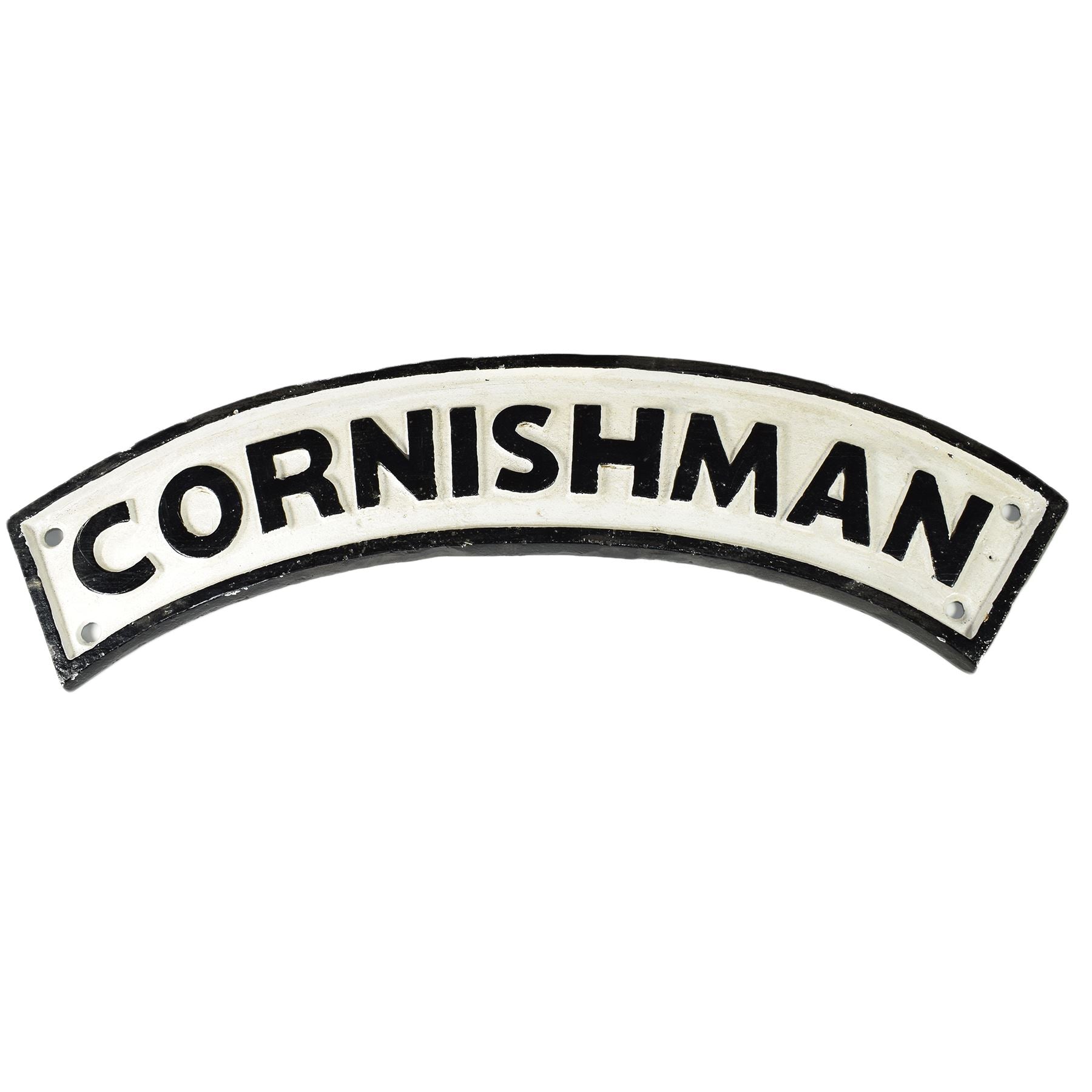"Cornishman" Cast Iron Sign Plaque Door Wall House Fence Gate Post Garden