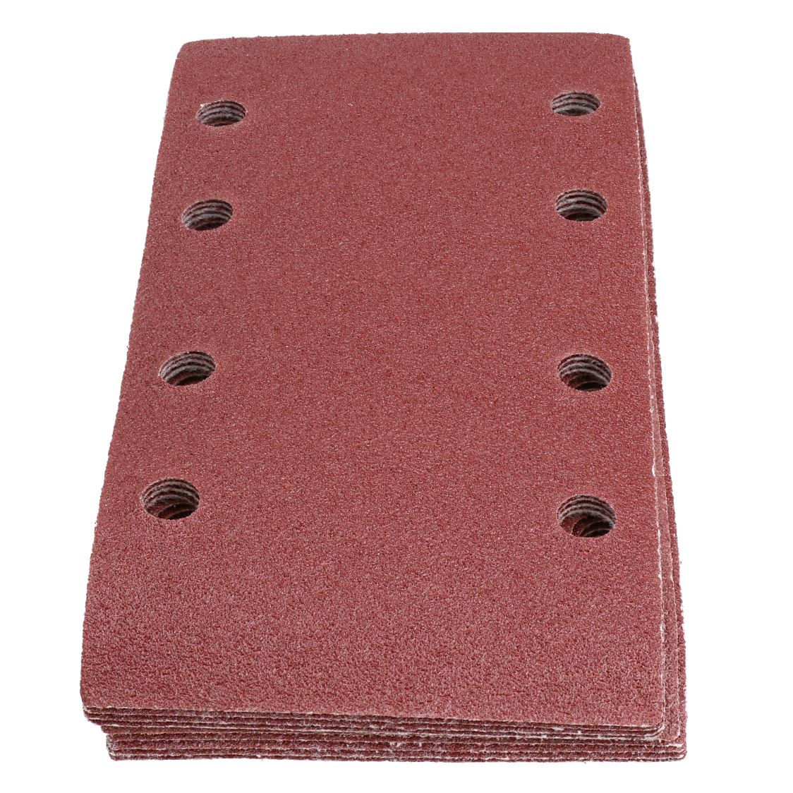 Hook + Loop 1/3 Sheet Sanding Sander Sandpaper Pads 80 Grit 200 Pack