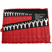 25pc Metric Combination Open And Ring Spanner Wrench Set 6mm - 32mm AN012