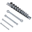 Female E Torx Star Sockets E4 – E18 1/4" + 3/8” Drive + Spanners E6 – E24