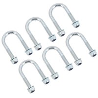 M8 Round Bend U Bolt 27mm x 53mm Width x Length Pipe Clamp Fixing