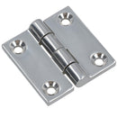 Polished Door Butt Hinge Stainless Steel 50mm x 50mm 316 Marine Cabin