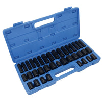 Metric and Imperial Shallow and Deep Impact Sockets 3/8" and 1/2" Drive 37pc