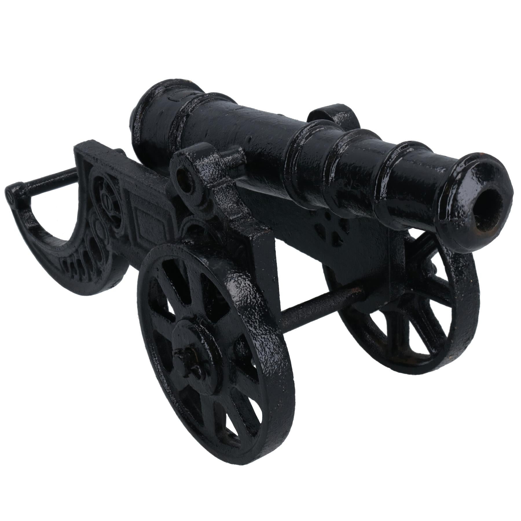 Large Cannon Cast Iron Model Statue Figure Collectible Sculpture Ornament