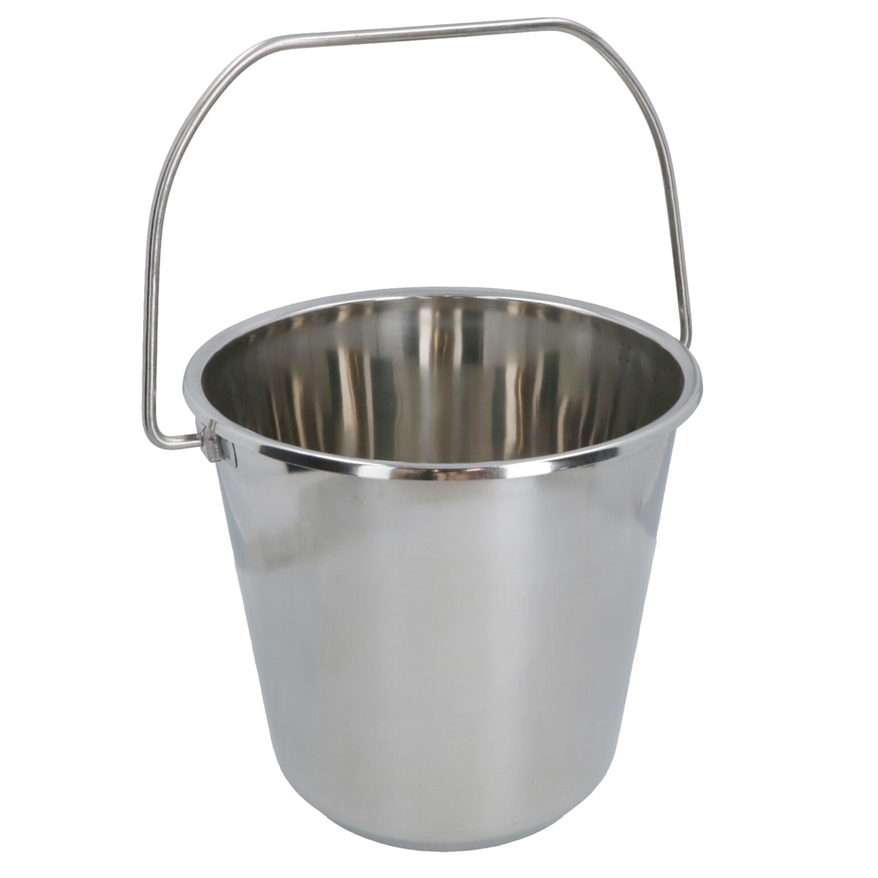12L Stainless Steel Metal Bucket Pail Water Carrier Greenhouse Garden Plant BBQ