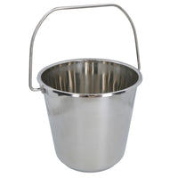 12L Stainless Steel Metal Bucket Pail Water Carrier Greenhouse Garden Plant BBQ