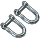 Galvanised D Shackle 6mm with Countersunk Pin Chain Link Chandlery