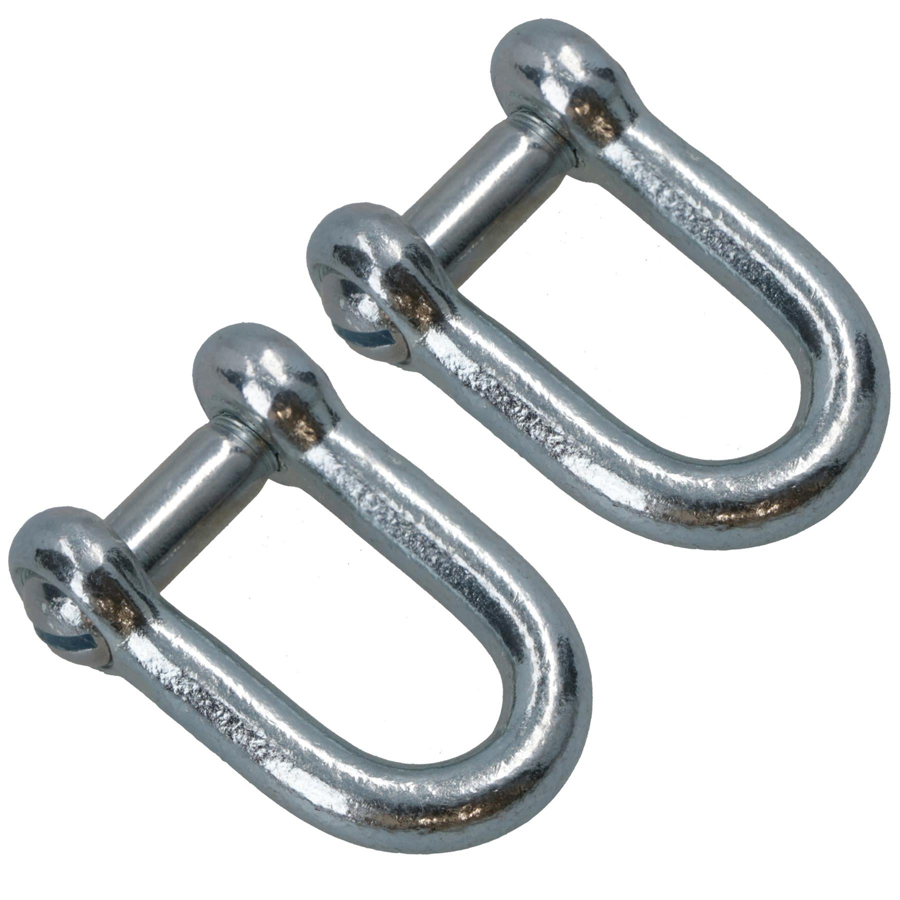 Galvanised D Shackle 6mm with Countersunk Pin Chain Link Chandlery