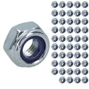 M10 x 1.5mm Nyloc Nut Fastener Hexagonal Metric Nuts Grade 8 Zinc Plated