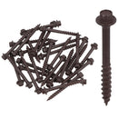 63mm Timber Sleeper Wood Screws For Railway Sleepers Hex Head Brown 30pc