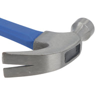 Klauenhammer Fiberglas 16oz mit TPR-Griff gebogener Reißnagel Stahlkopf AT047