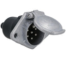 24V 7 Pin N Type Trailer Plug & Socket for HGV Commercial Vehicles Aluminium