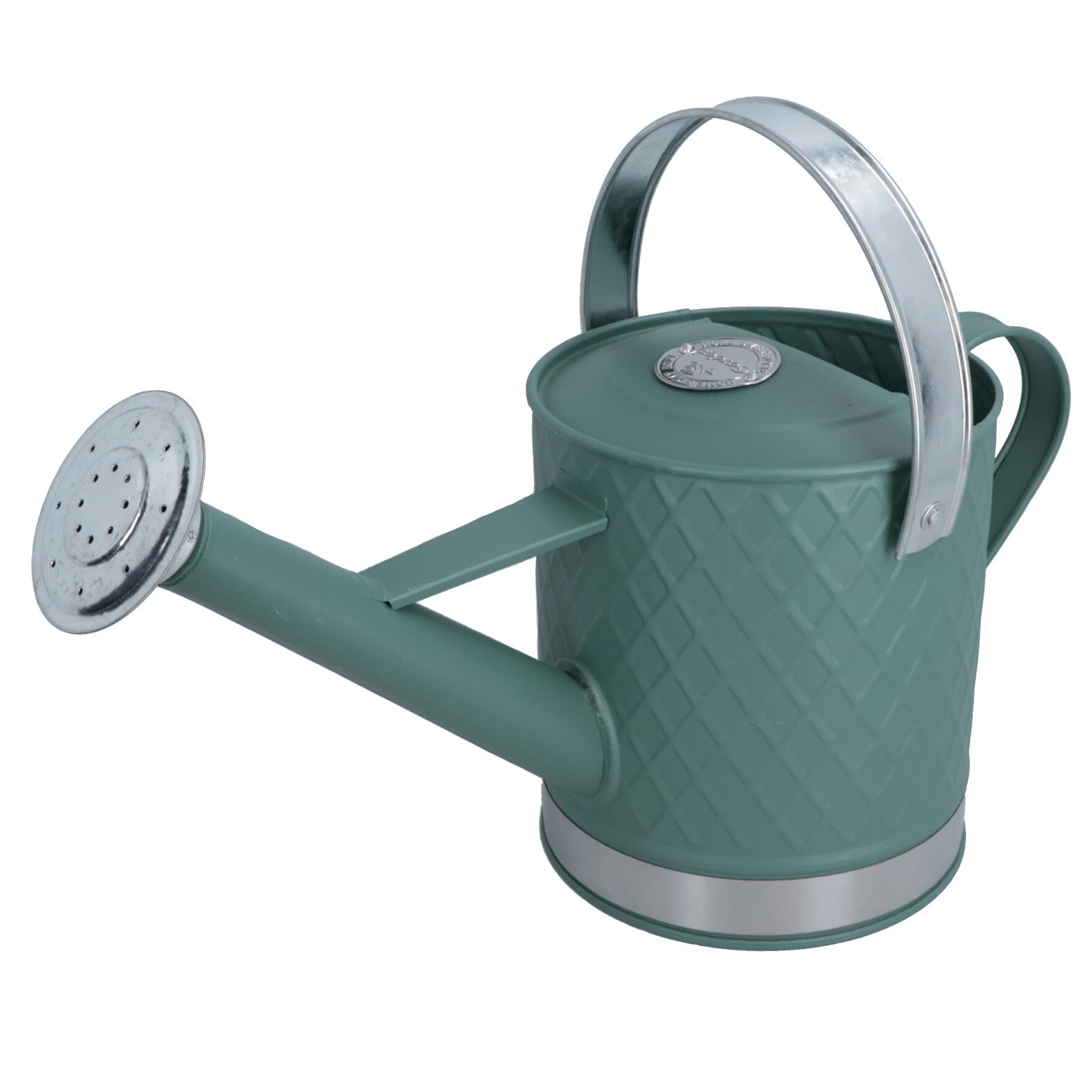 3L Watering Can Green Rose Steel Metal Water Greenhouse Garden Plants Home