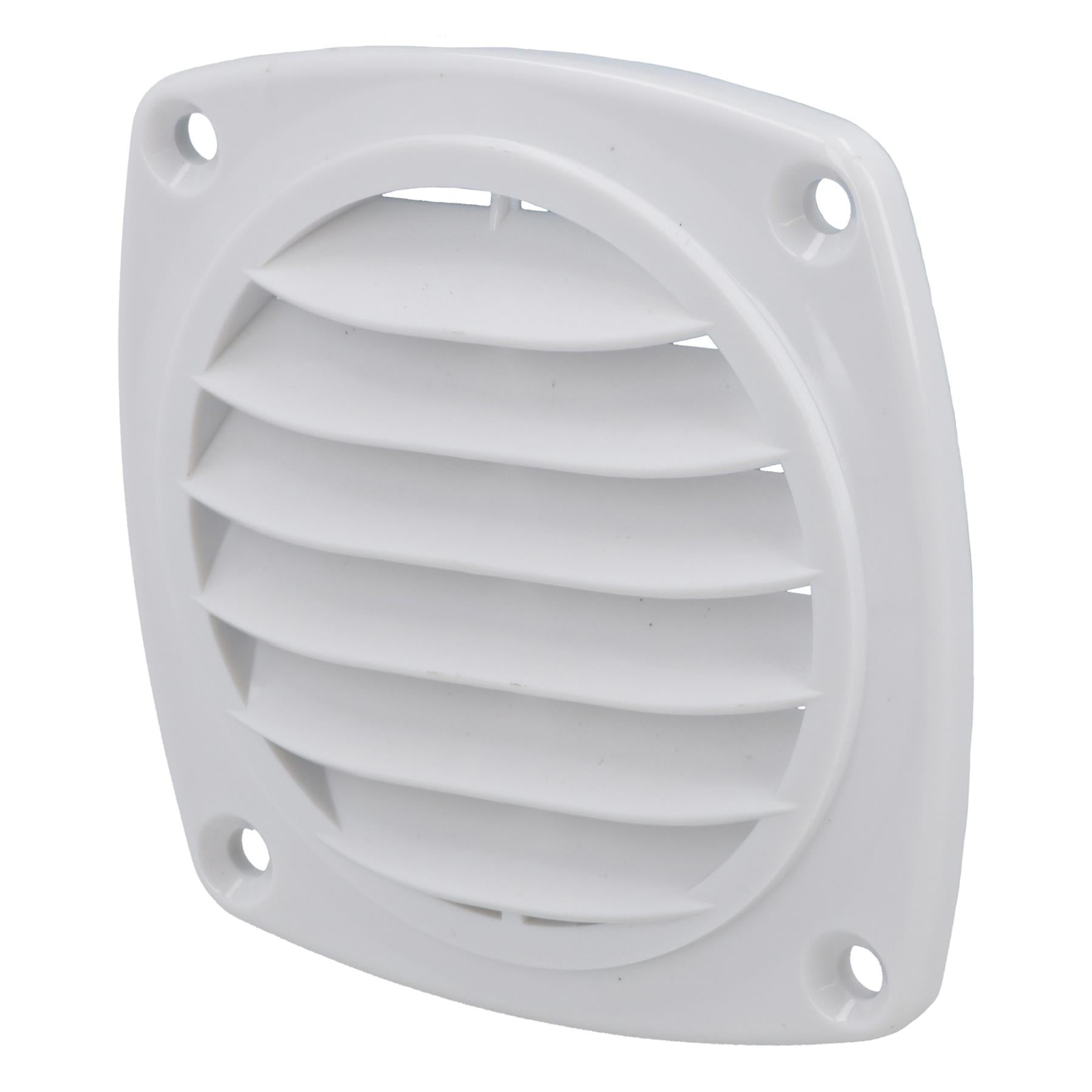 4er-Pack Lamellen-Entlüftungsgitter, hochwertiges Ventilatorgitter, 82 mm, für Boote, Wohnwagen und Wohnmobile