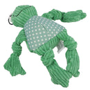Small Frog Knottie Plush Durable Multi Squeaky Dog Puppy Toy 7x12x20cm