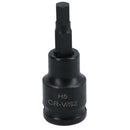 3mm - 10mm x 45mm 3/8in. Drive Short Impact Impacted Allen Hex Key Socket