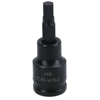 3mm - 10mm x 45mm 3/8in. Drive Short Impact Impacted Allen Hex Key Socket