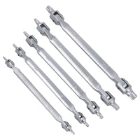 Vis à tête pivotante à double extrémité Torx / Star mâle T15 - T60 5 pièces 10 tailles