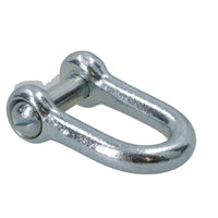 Galvanised D Shackle 6mm with Countersunk Pin Chain Link Chandlery