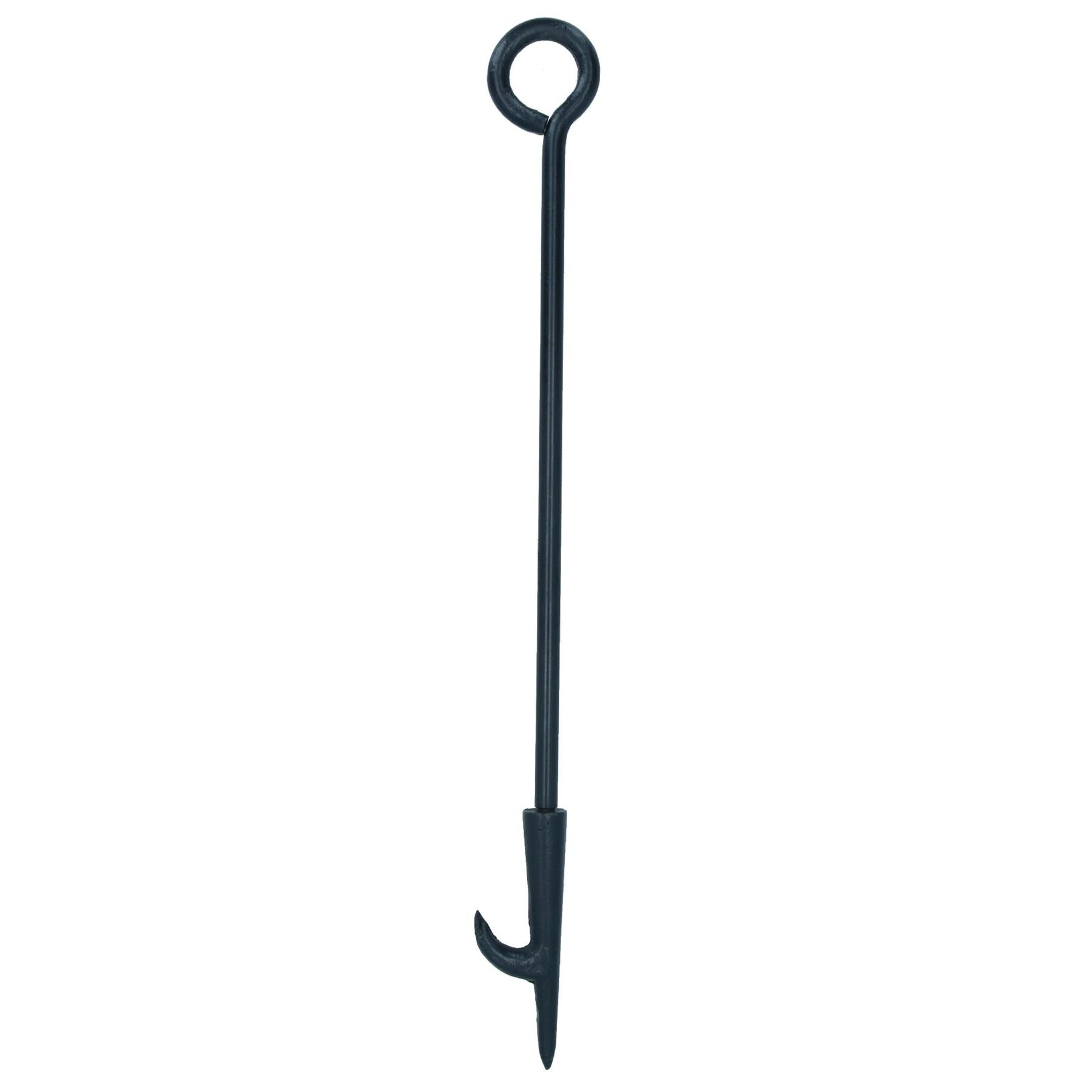 Fireplace Poker Fire Poker for Coal Wood Fires with Log Turning Hook Loop Handle