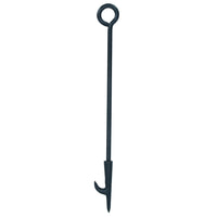 Fireplace Poker Fire Poker for Coal Wood Fires with Log Turning Hook Loop Handle