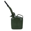 20 Ltr Metal Fuel Jerry Can Holder Storage Container + Flexible Fuel Spout Pourer