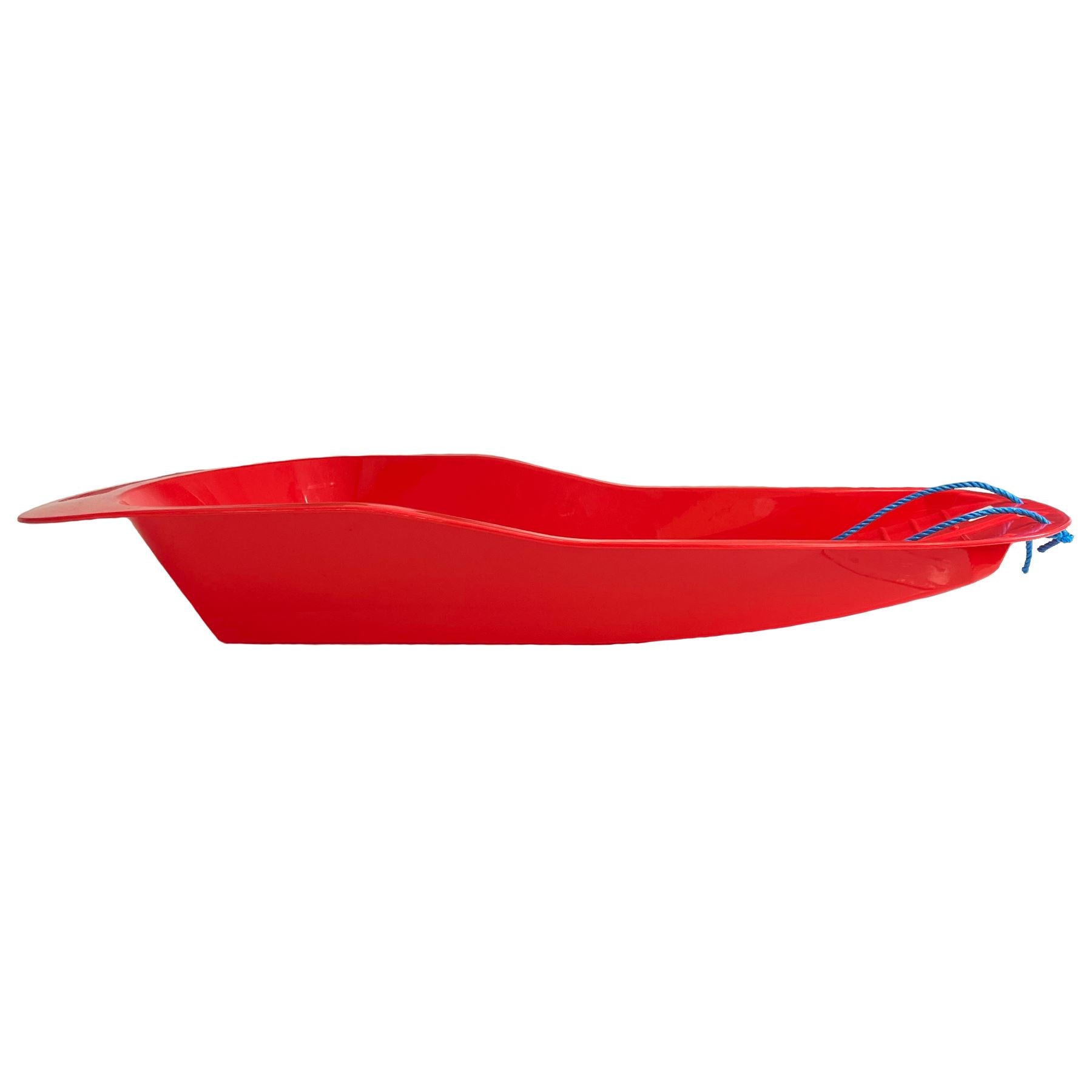 1 Red Plastic Heavy Duty Outdoor Snow Sledge Toboggan Sleigh Bobsleigh