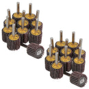 25mm 40 Grit Abrasive Flap Wheel Discs Sanding Rust Removal 6mm Shank