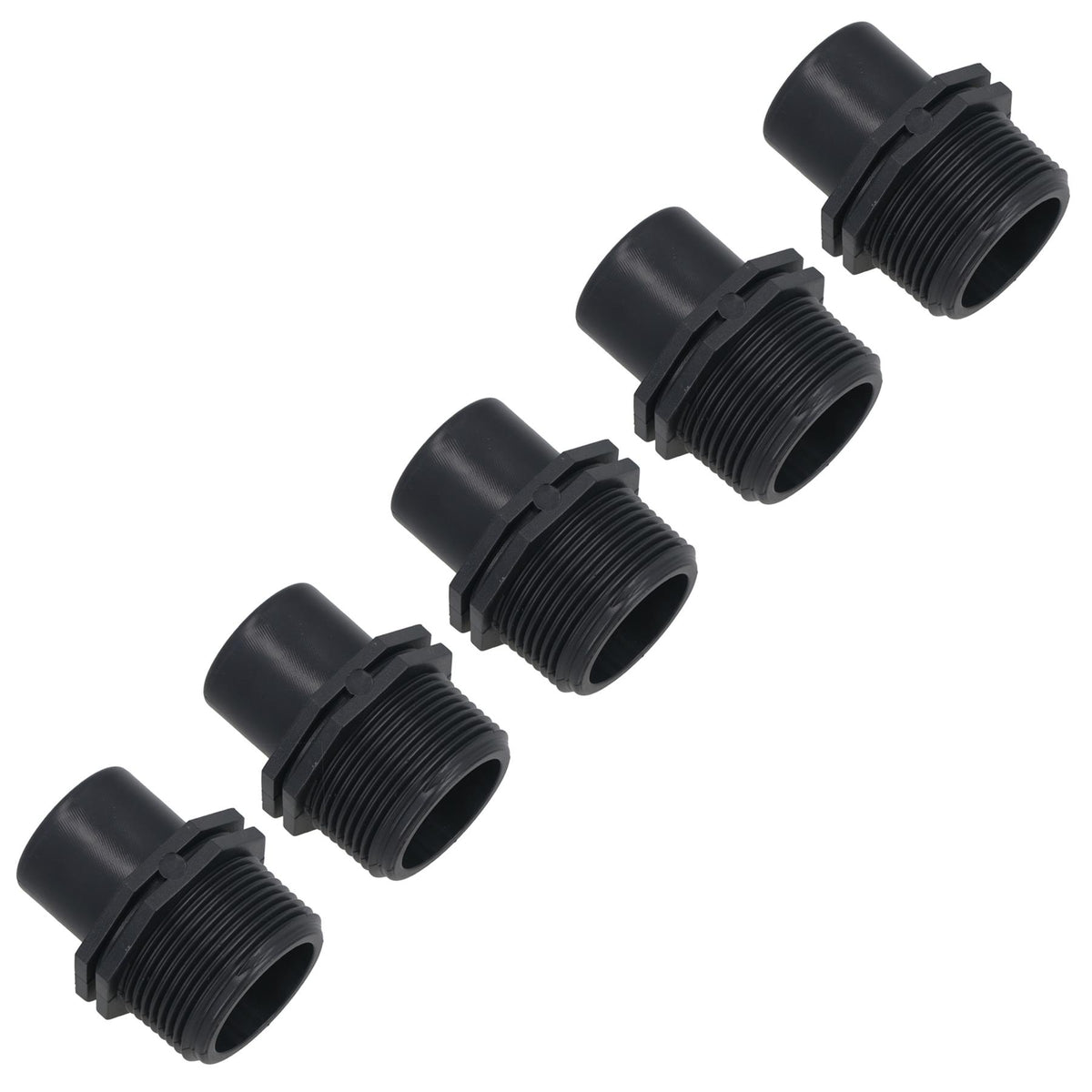 Polypropylene PP Threaded Reducing Socket Male – Female 1-1/4in – 3/4in BSP