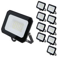 30 Watt LED Mini Floodlight Garden Lighting 2400 Lumens IP65 + Bracket