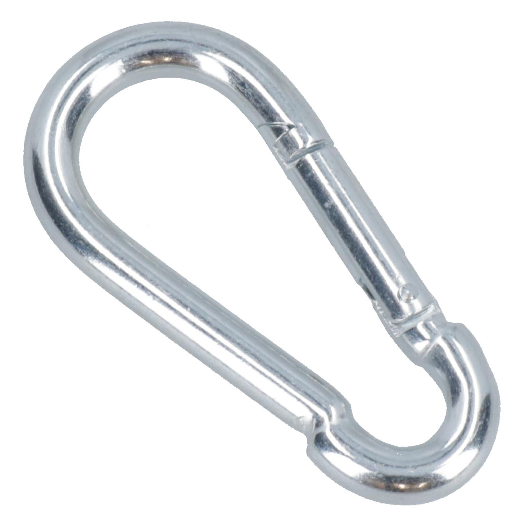 Carabiner Hook Clip Snap Hook Spring Loaded 10mm x 100mm 250kg Capacity