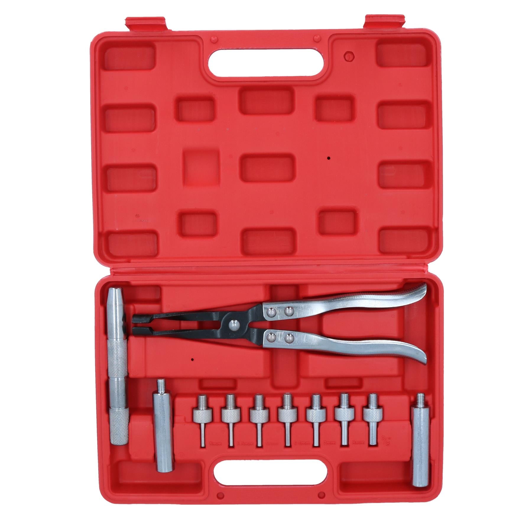 Jeu de pinces de démontage et d'installation de joint de tige de soupape/outil de siège/kit 11 pièces AN027